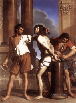 グエルチーノ Painting - キリストの鞭打ち バロック・グエルチーノ